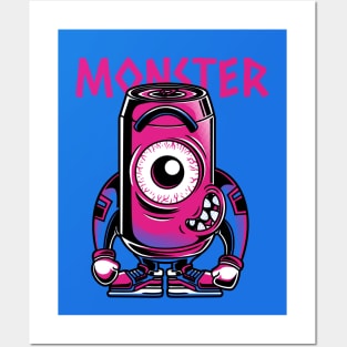 One Eyed Cute Monster Posters and Art